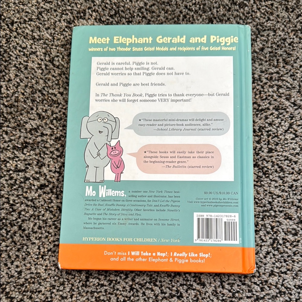 🛍️5for$15🛍️The Thank You Book by Mo Willems - Picture 2 of 6